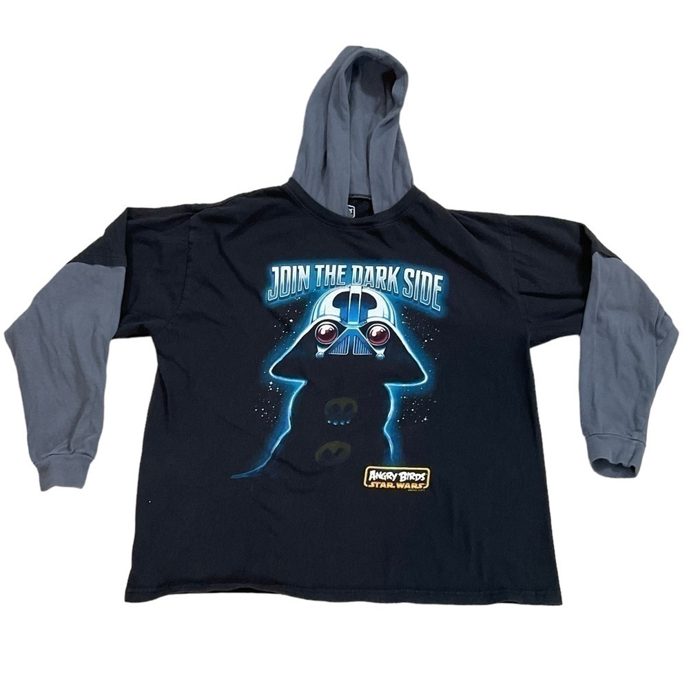 Angry Birds Star Wars Darth Vader  hoodie shirt join the dark side size 18